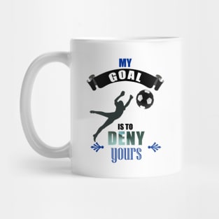 Cute Diving Goalkeeper Soccer Goalie Defend Goal Mug